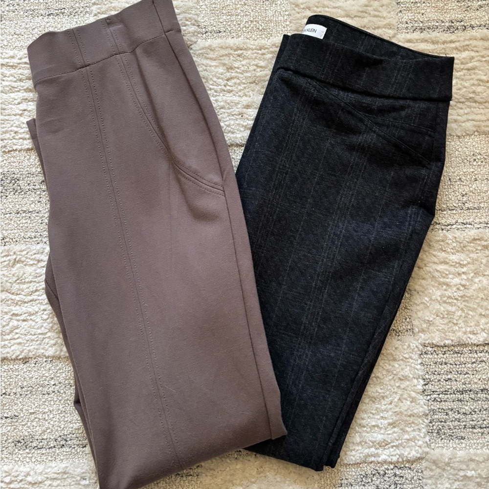 Stylish Gray and Tan Pants Set